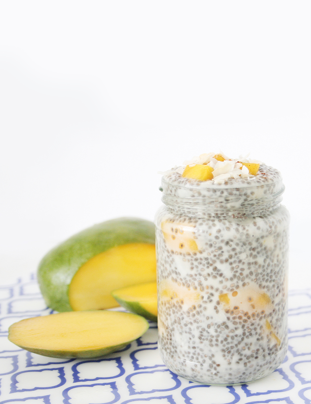 Overnight Mango and Coconut Chia Seed Pudding