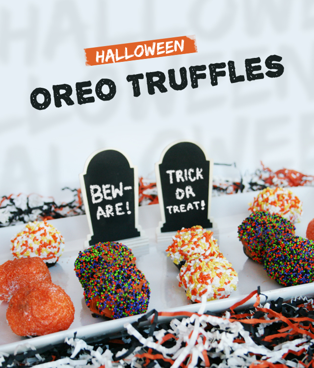 Halloween Oreo Truffles