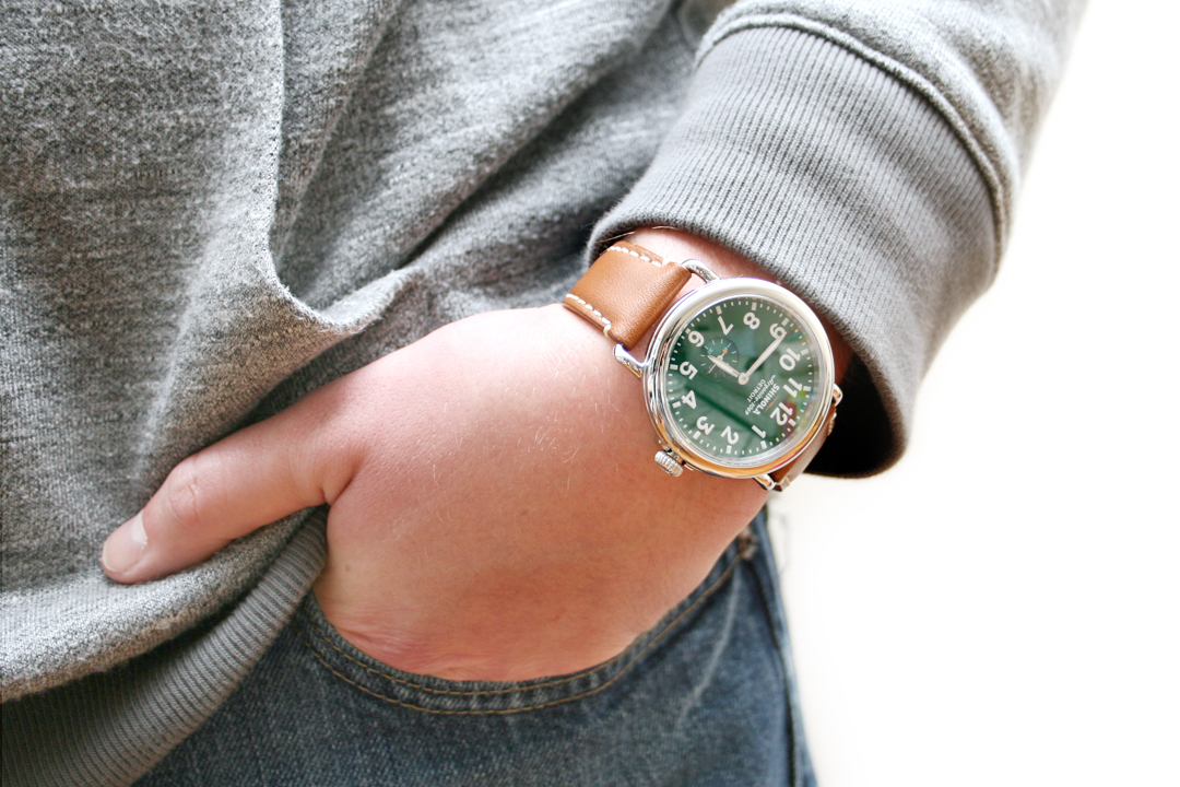 shinola green face